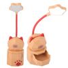 LED Cartoon Pig Shape Table Lamp Kids Eye Protection Reading Lamp USB Charging Night Light for Bedroom