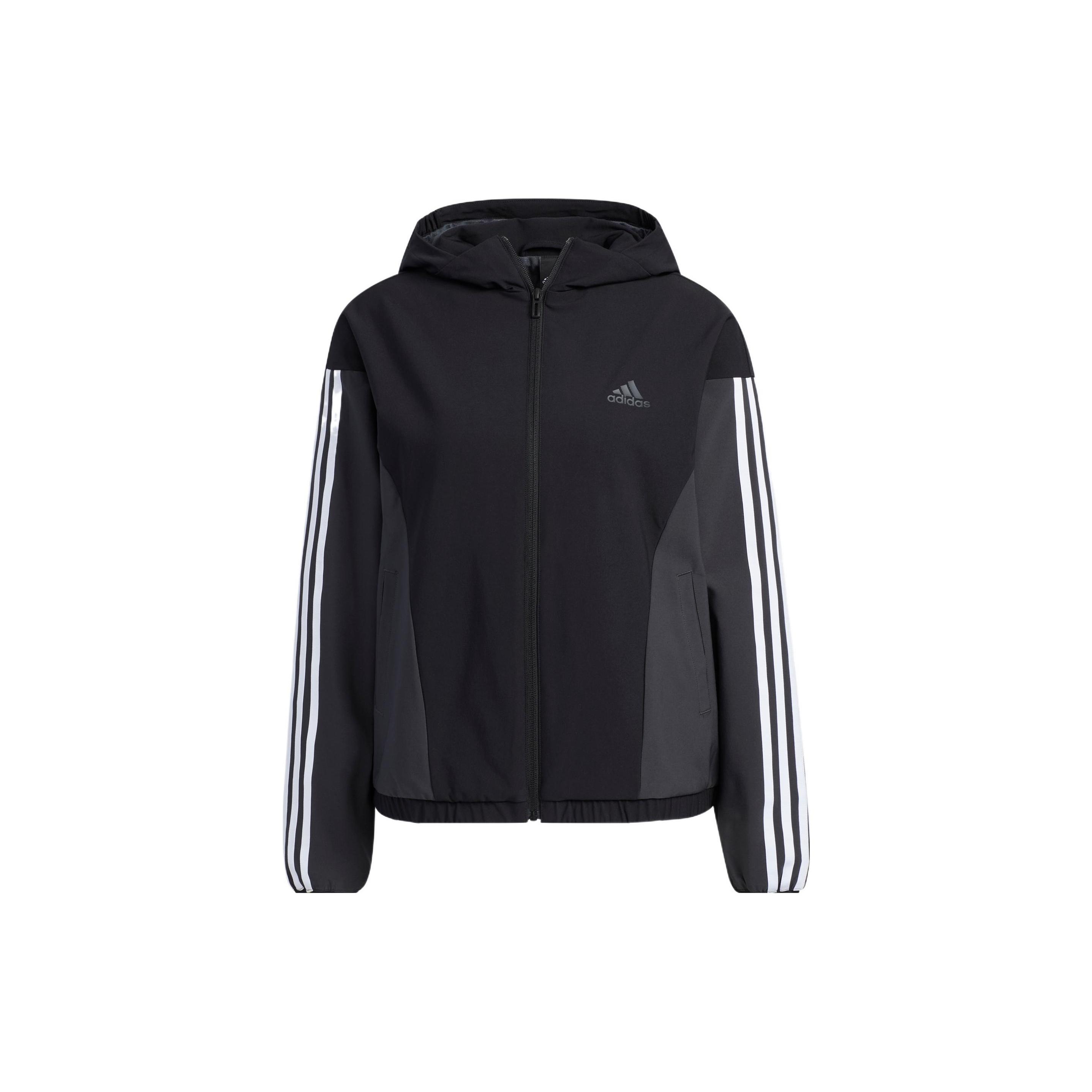 (WMNS) adidas Must Have Woven Jacket  Black White  Women s HY2874 XL