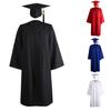 Academic Robe Set Graduation Tassel Unisex Commencement Mortarboard Set for Adult