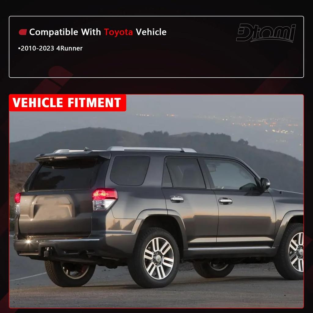 Door Tailgate Glass Belt Molding Weather Strip Compatible With Toyota Vehicle 4Runner 2009- Replace# 68292-35041 6829235040