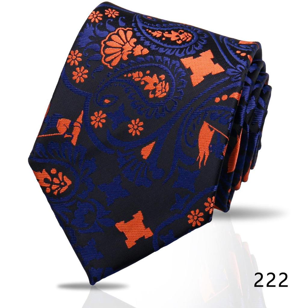 Men's High-Grade Black and Red Striped Silk Tie for Formal and Wedding Wear - 8CM