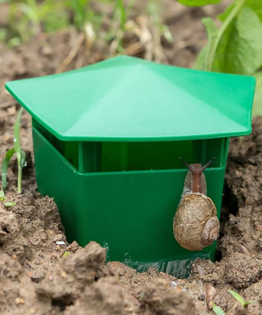 Beer Slug Snail Traps Plastic Snail Trapper Reusable Snails Catcher Slug House for Garden Farm