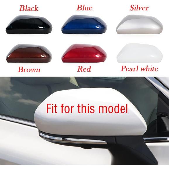 For Toyota Camry V70 8th 2018-2021 Rearview Mirror Cover Lid Car Wing Door Side Cap Shell Left Pearl white