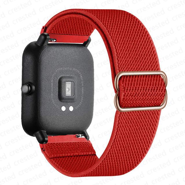 Nylon Band For Amazfit GTS 4/2/2e/3/GTS2 Mini/GTR/4/3/Pro/GTR2/stratos Bracelet Correa Amazfit Bip 6 5 3 20mm/22mm Watch Straps