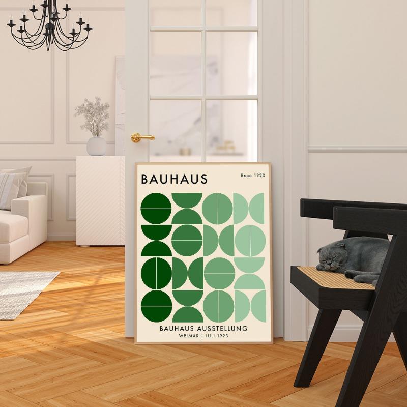 Modernist Bauhaus Geometric Canvas Vintage Posters Sticky Vintage Room Home Bar Cafe Decor Kawaii Room Decor