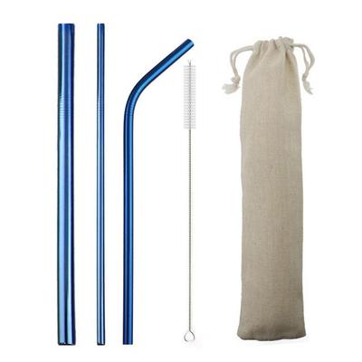 5 pezzi/set cannucce oro rosa cannucce riutilizzabili cannucce in acciaio inossidabile 304 cannucce per frullati cannucce per bere punte in silicone con pennello borsa