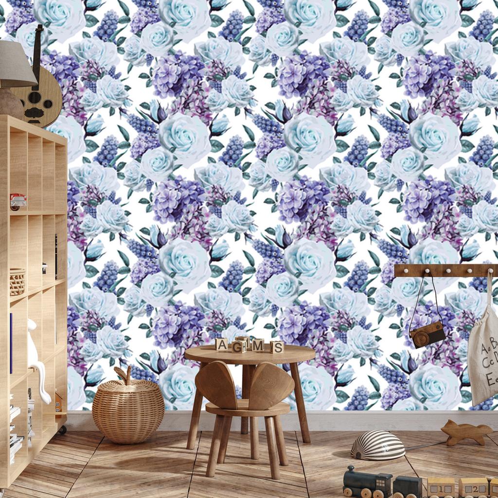 Fruit roses wallpaper for living room and bedroom 50x1000