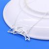 Creative 925 Silver Necklace For Woman's Charm Dolphin Pendant Necklace Sterling Silver Chain Minimalism Birthday Gift Jewelry