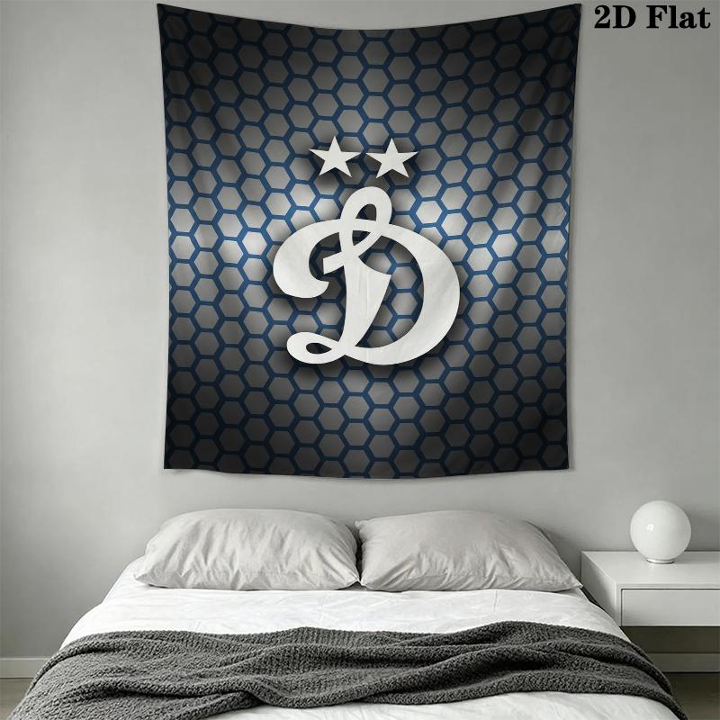 FC Dynamo Moscow Wall Tapestry Aesthetic Wall Hanging Printed Fabric Blanket Decorative Tapestries for Bedroom Living Room Home Decor