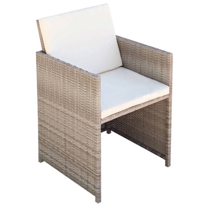 Chaises de jardin - VIDAXL - Résine tressée Beige - Contemporain - 2 personnes - Extérieur