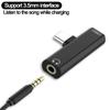 2 In 1 Earphone  Charging  Cable  Converter, Usb 3.5 To Type C Otg Adapter, Compatible For