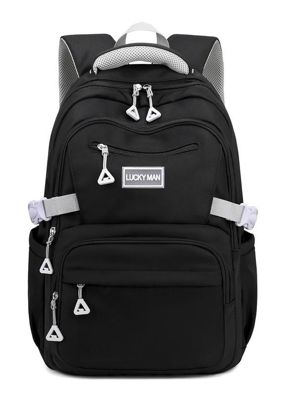 Student Backpack Nylon School Bag With Padded Straps For Middle School Kids