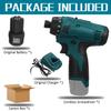 DC 12V Electric Screwdriver Mini Wireless Power Drill Lithium-Ion Battery Hand Driver Wrench Tools for Bosch Battery Impact