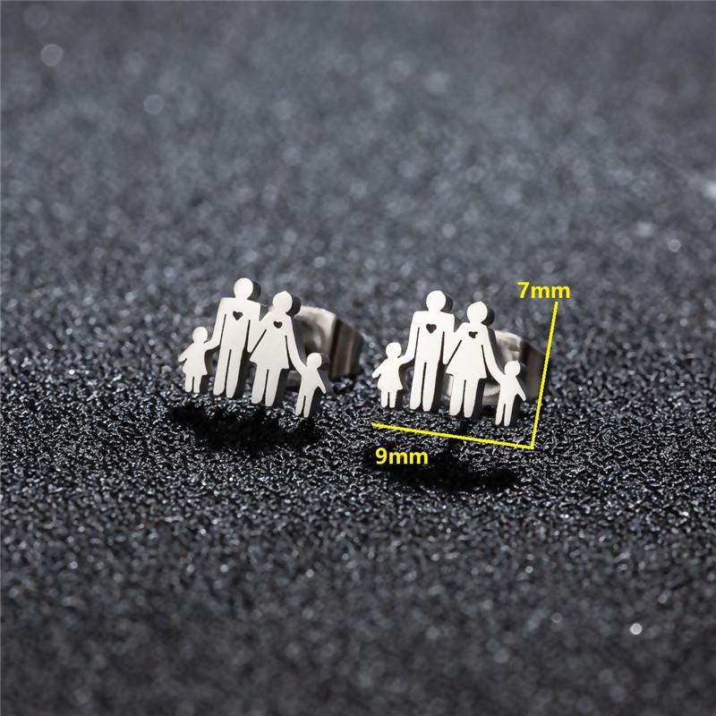 Tiny Star Moon Fashion Stud Earrings for Women Fashion Music Cross Leaf Cup Earings Stainless Steel Jewelry Pendientes Gift