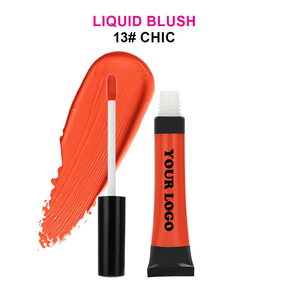Long-lasting Waterproof Liquid Blush: Matte & Shimmer, Non-Fading, Pigmented
