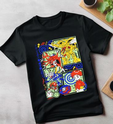 T-shirt MAKIMA POWER Anime Manga Giapponese Chainsaw Man Denji Power Maglietta Nera