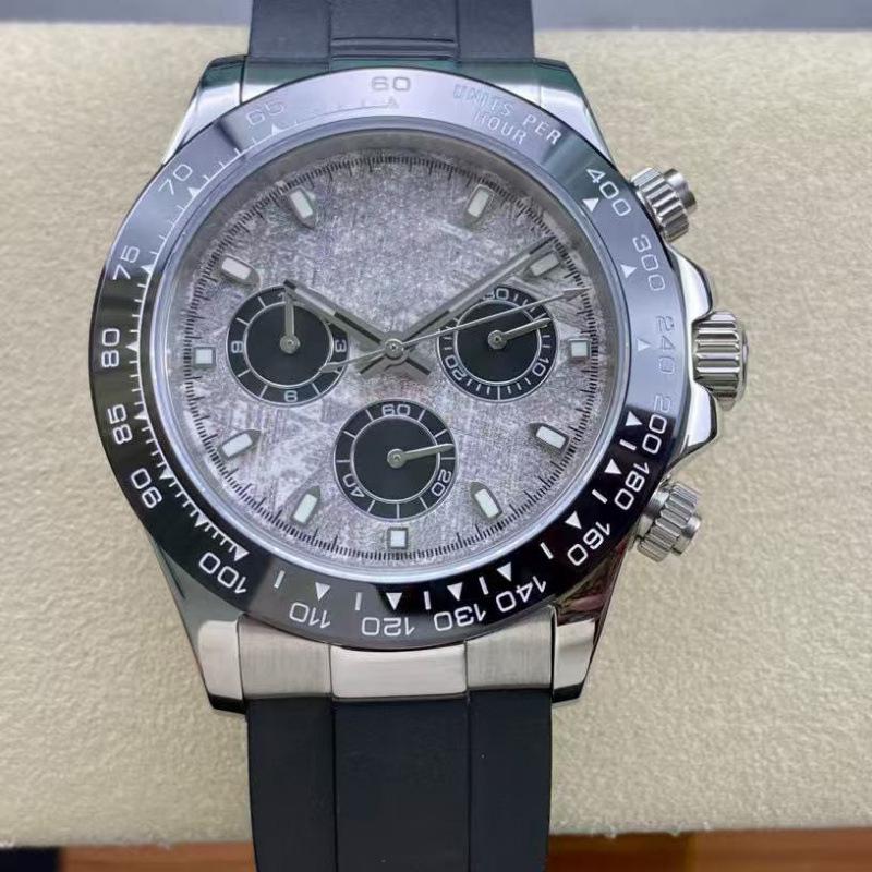 Rolex Daytona 40mm Diamond-Inlaid Multifunctional Automatic Mechanical Men's Watch.