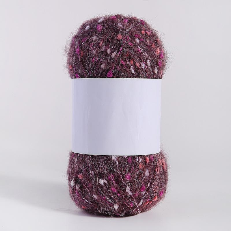 Kolorowa moherowa polarowa ręcznie tkana nić DIY do szalików, czapek, toreb, ubrań i lalek