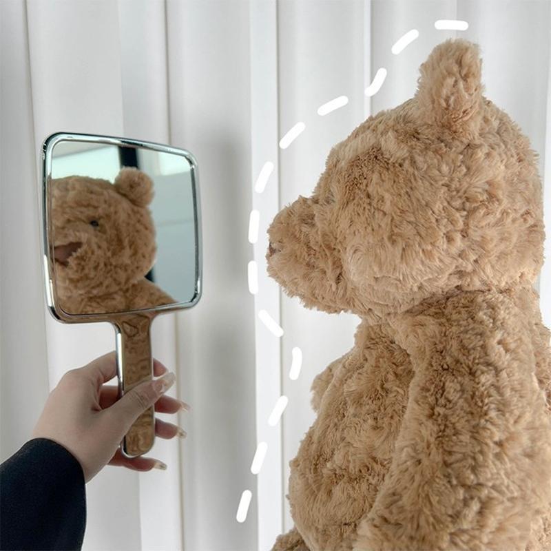 Oglindă de machiaj portabilă în stil lichid Ins Oglindă portabilă în formă ondulată Instrument cosmetic de călătorie Salon de frumusețe Cadouri pentru fete