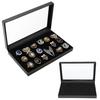 36 Slots Ring Storage Earrings Ring Display Window Empty Box Jewelry Organizer Holder