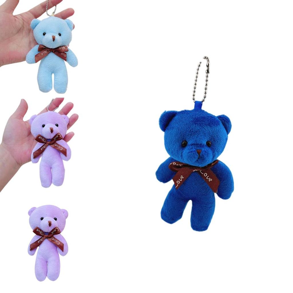 Niedlicher Teddybär Plüsch Schlüsselanhänger Anhänger Großhandel Geschenk