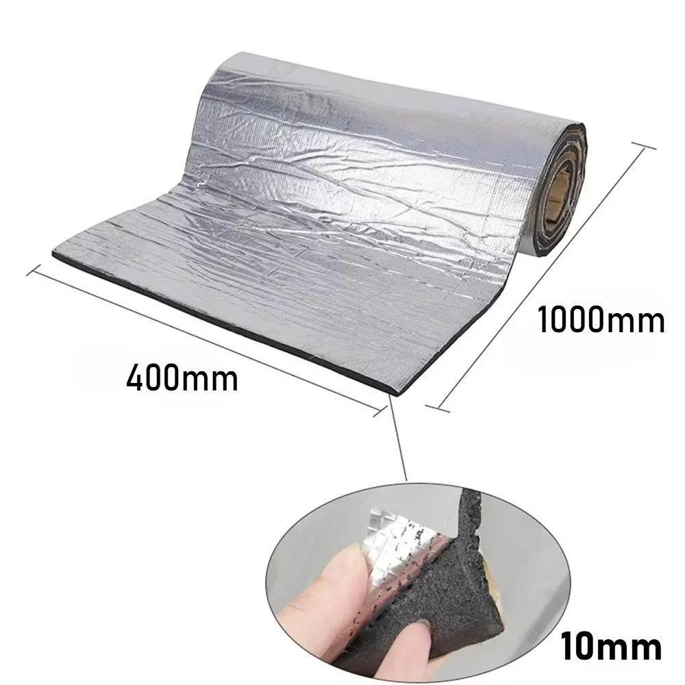 40X100/200cm Tapete de Isolamento Acústico para Carro Abafamento de Som Isolamento Acústico para Carro Calor Ruído Tapete de Abafamento para Capô de Carro Motor Porta
