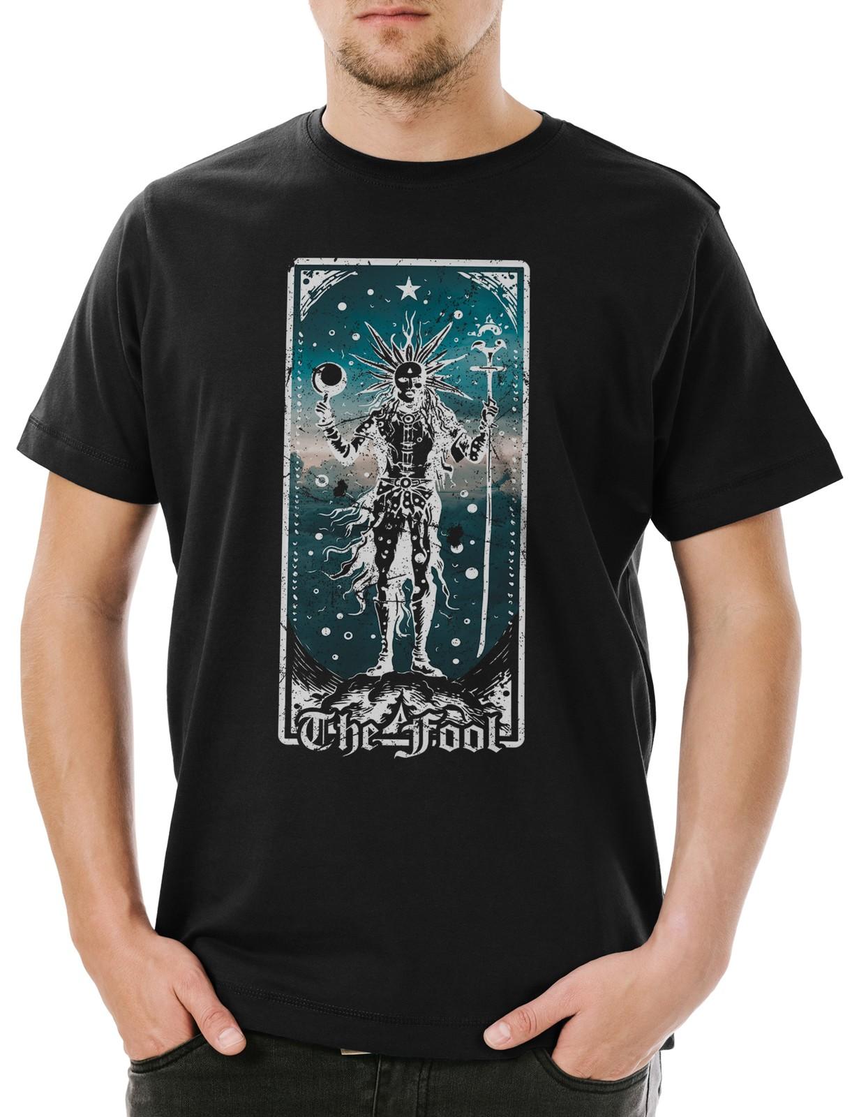 Tarot B The Fool Men s T-Shirt Mens Womens Tees Top Set Card Card Deck Arcana Voodoo Major Minor 3XL