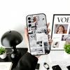 Vintage Newspaper Print Phone Case Black Silicone Soft For Samsung Galaxy A73,A72,A71,A70,A53,A52,A51