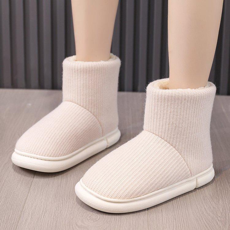 

Женские зимние теплые меховые ботинки большого размера на мягкой подошве, утепленные подкладкой, ботильоны до щиколотки, нескользящие, для пеших прогулок, повседневные, спортивные, хлопковые ботинки 45