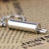 [maycom] Muffler Keychain Refined Chrome Tailpipe Exhaust Pipe Key Chain