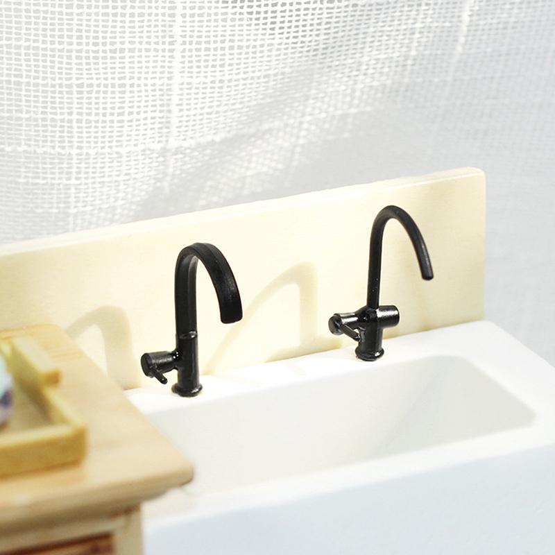 1/12 puppenhaus Miniatur Zubehör Simulation Wasserhahn Modell Möbel Spielzeug