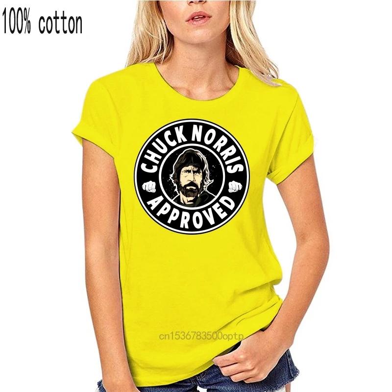Men T Shirt Funny Chuck Norris Approved Sports T Shirt Funny T-shirt Novelty Tshirt Women