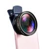 2 IN 1 Lens Universal Clip 37mm Mobile Phone Lens 0.45x 49uv Super Wide-Angle Macro HD Professional For All Smartphones