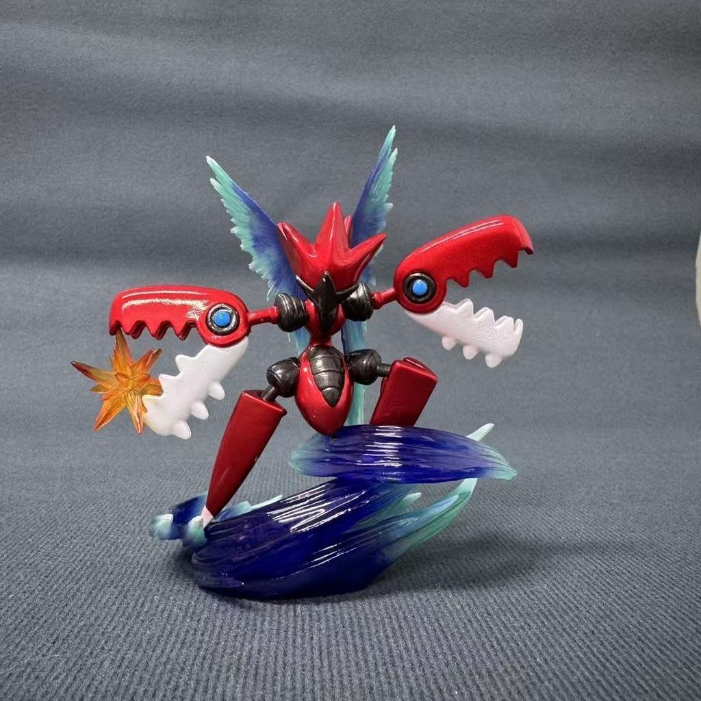Anime Pokemen Figure Mega Scizor Action Figures Pvc Doll Collection Model Toys Gifts