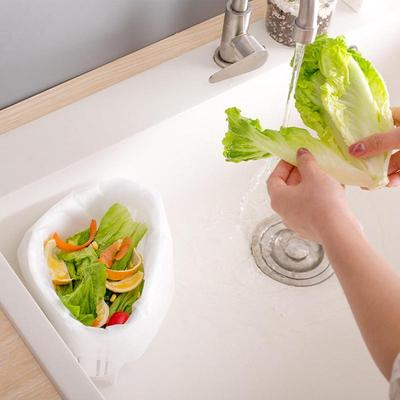 Kitchen Corner Drain Strainer Sink Filter Drain Basket And Non-woven Fabric Mesh Bag Prevent Sink Clogging Kitchen Accessories