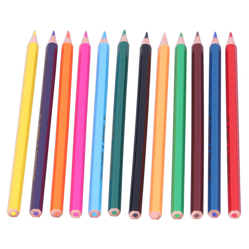 12Pcs Colored Pencil Multicolor Children s Painting Tools Artist Sketching Doodling Craft