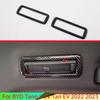 For BYD Tang II EV Tan EV   Car Accessories Carbon Fiber Style Rear Roof Air Confitioner AC Vent Frame Cover Trim