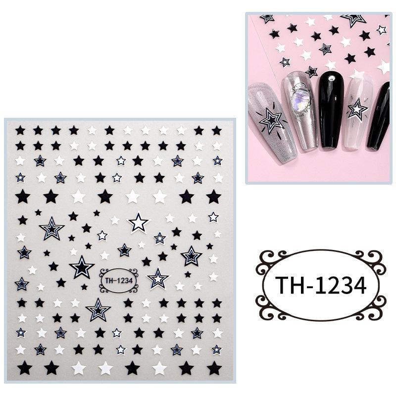 New Year Nail Art Stickers Bronzing Year of the Dragon Chinese Style Mahjong Cartoon Nail Stickers Decoration