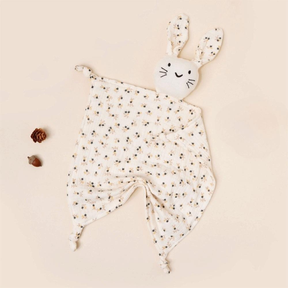 Cotton Security Blanket Double Layer Baby Lovey Cute Soothing Towel Nursery Comfort