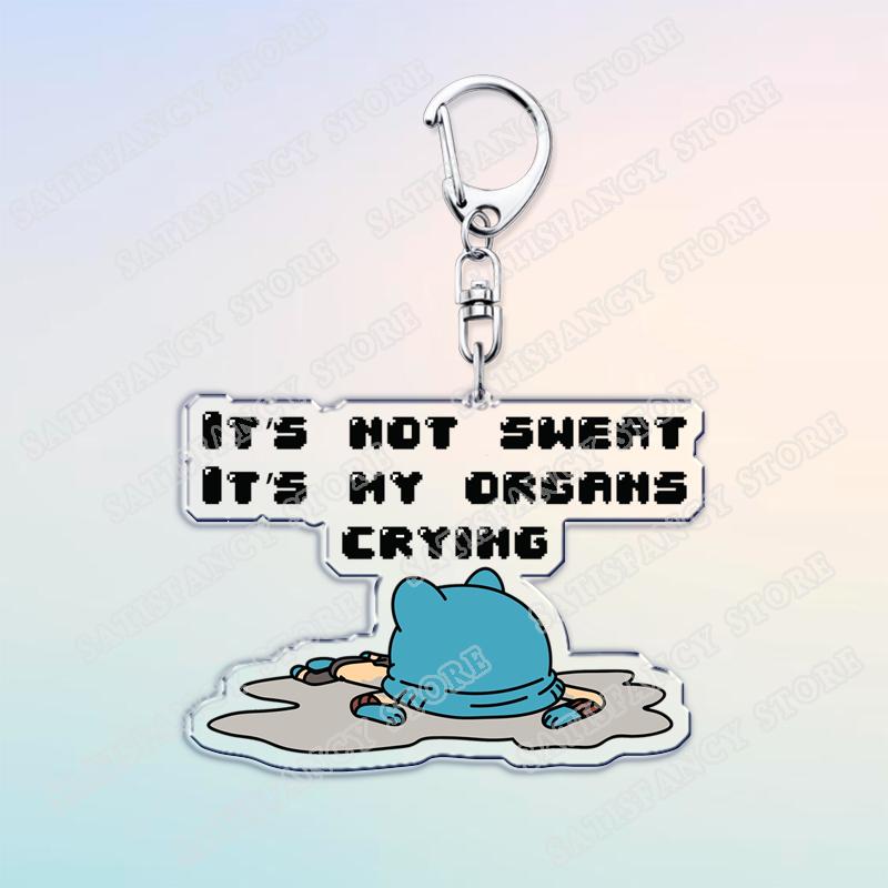Beliebte Cartoon Gumball Watterson Schlüsselanhänger für Zubehör Süßer Darwin Watterson Tawog Schlüsselanhänger Schmuck Fans Freunde Geschenke