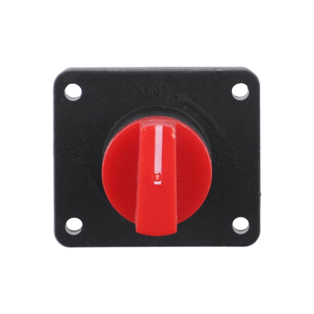 12V Battery Switch Black Red Battery Isolator Switch Easy Installation High Universality Fitment Boat Installations