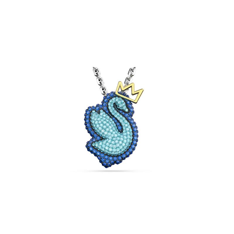 Swarovski Swan fashion trendy and versatile swan rhodium plated crystal pendant for women 5649194