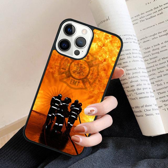 Feuerwehrmann Feuerwehrmann Logo Symbol Handyhülle Rückabdeckung für iPhone 17 Air 16 15 14 13 11 12 Pro Max Plus Fundas