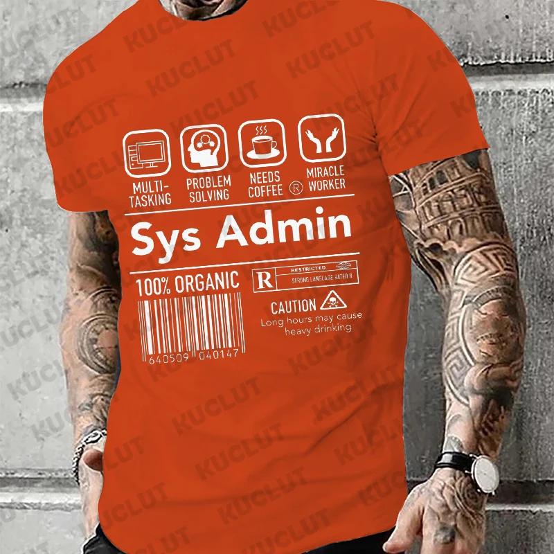 Men Tshirt Computer System Administrator Core CPU Pc Coder Geek Computer Science Clothing Unisex T Shirt Women T-Shirt Tees Tops