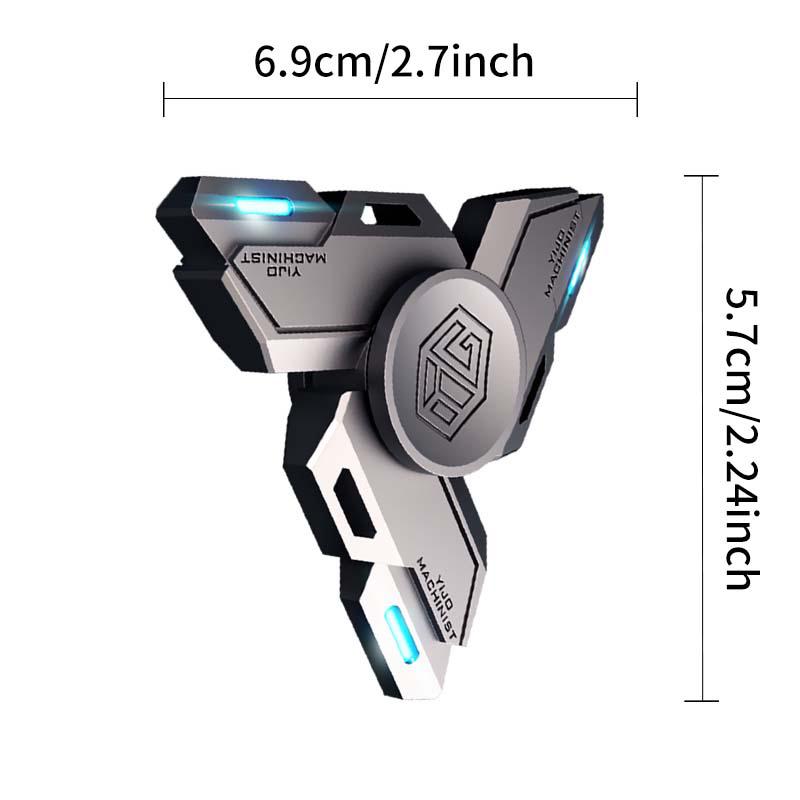 Premium Metal Fidget Toy - Alloy Edc Collector Spinner, Handcrafted Gyro For Stress Relief And Anxiety Management