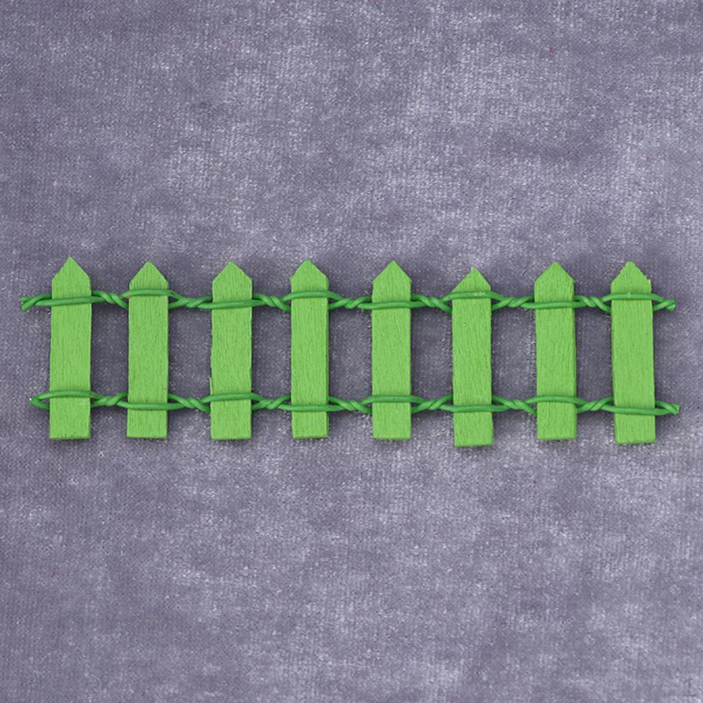Garden Fence Decoration Crafts Miniature Dollhouse Decor Accessories Micro Scene Model Picket