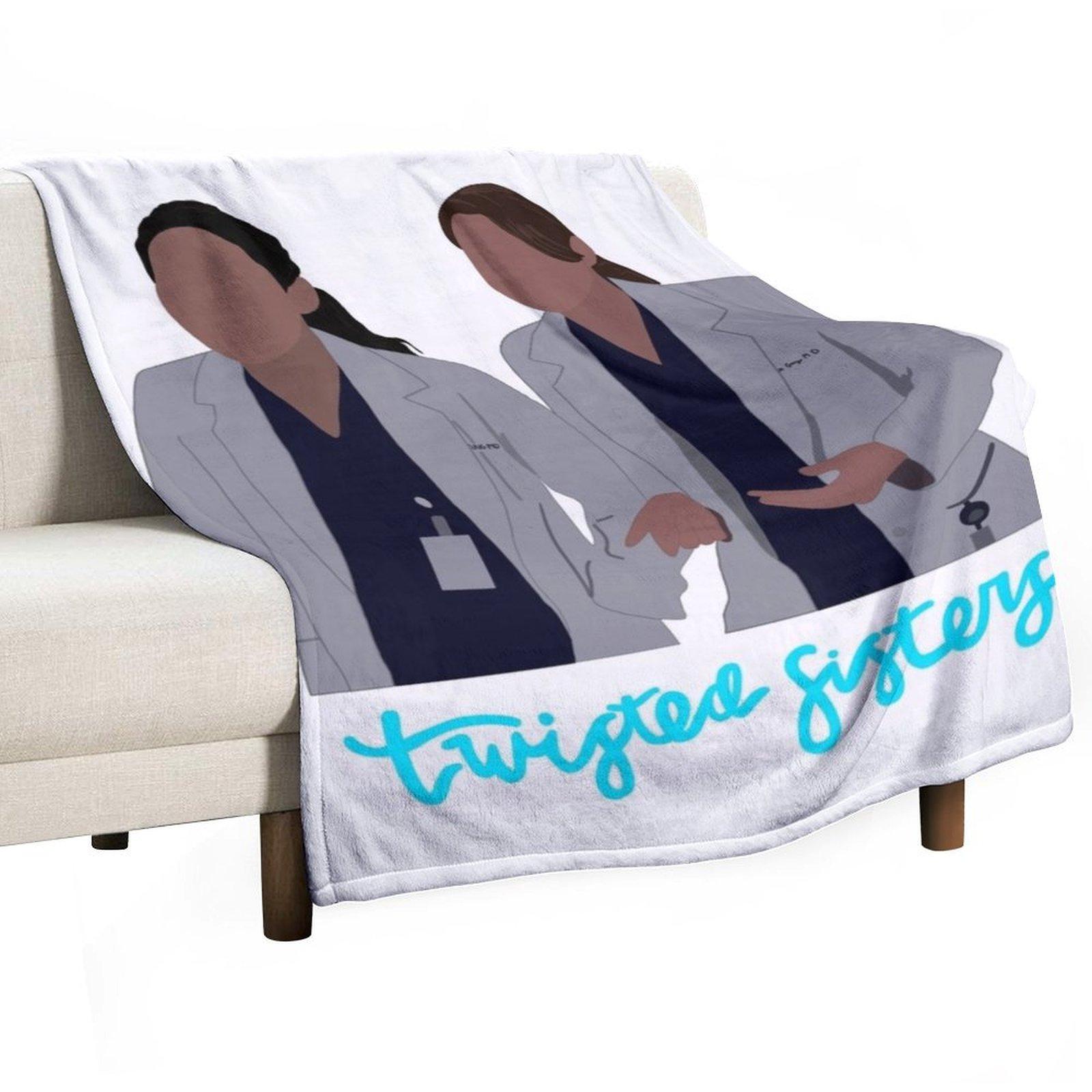 The Twisted Sisters Throw Blanket For Decorative Sofa Cute Bed linens Vintage Blankets 30x40in