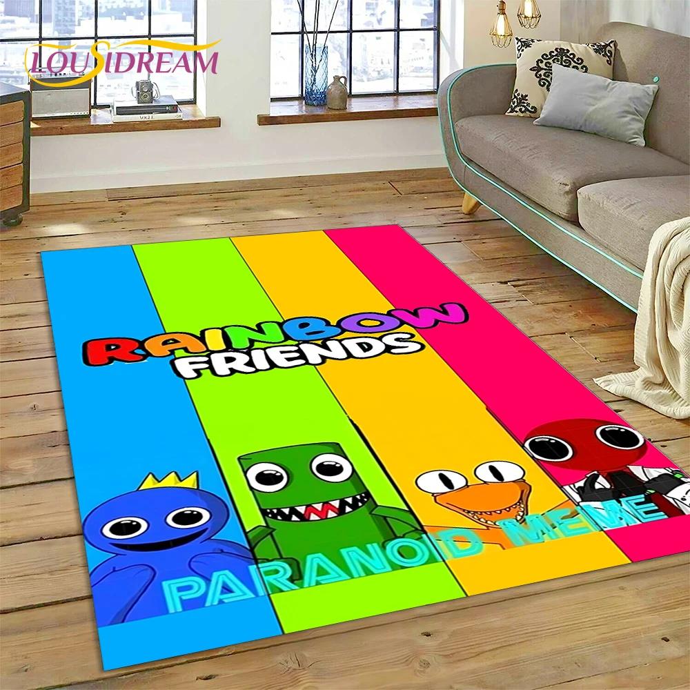 27 Style 3D R-Rainbows Friends Cartoon Carpet Rug for Home Living Room Bedroom Sofa Doormat Decor,kids play Non-slip Floor Mat
