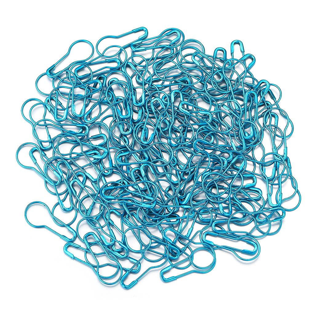 200Pcs Colorful Safety Pins Metal Gourd Pear Shape Locking Knitting Marker Tag Pins For Crafts Garment Brooch Sewing Pins Tools
