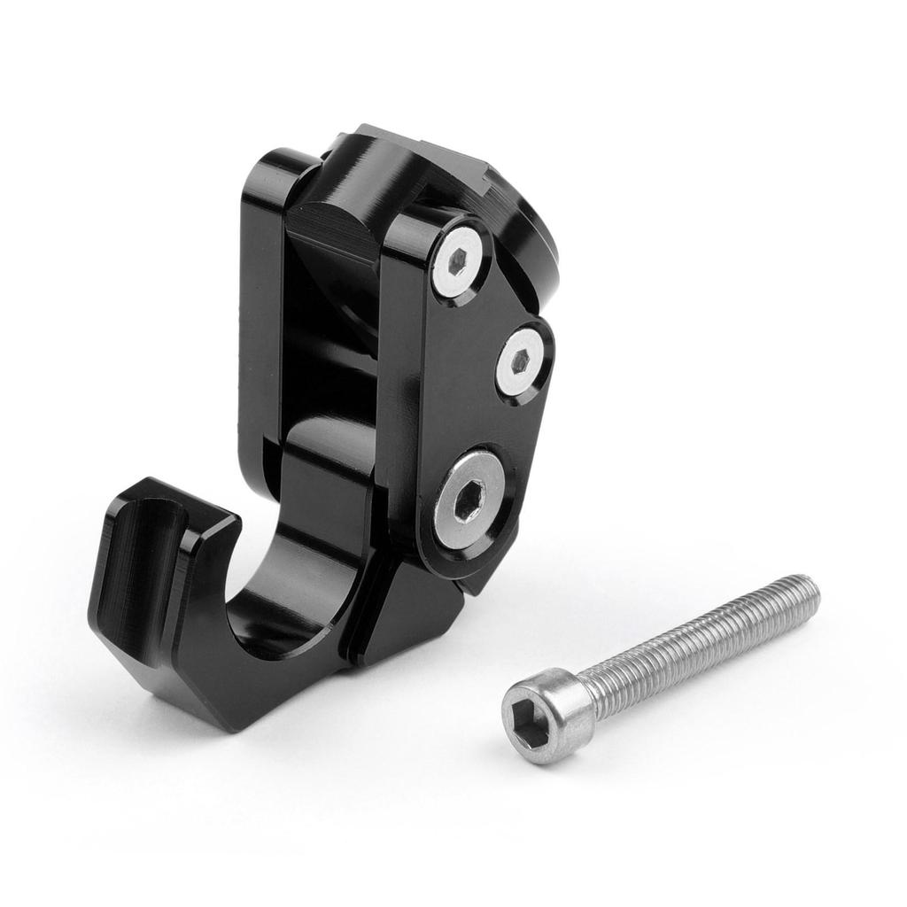 CNC Alu Motorcycle Black M6 Carry Helmet Bottle Hanger Holder Hook Universal